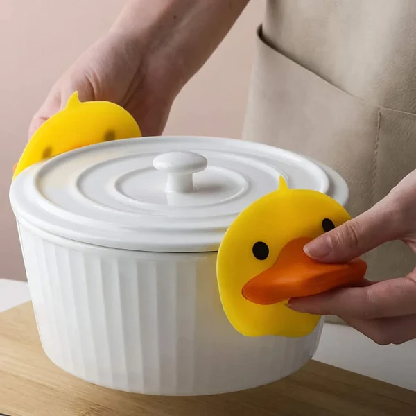 Silikon Mini Topfhandschuh Entenform Schüssellift