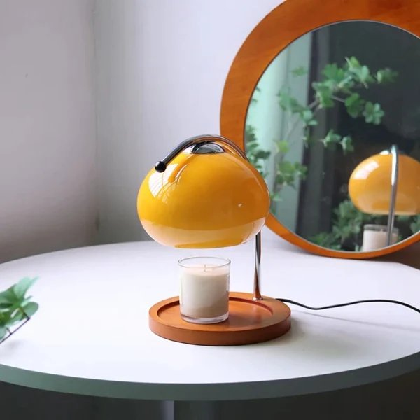Alyssa Retro Glastischlampe