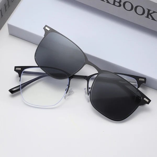 Damen Trendige quadratische Sonnenbrille im modernen Design