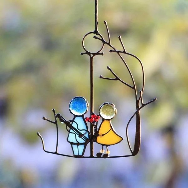 Buntglas Hängungen Sonnenfänger Kunst Dekoration Geschenk