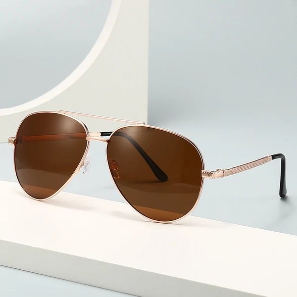 Herren elegante Retro-Pilotensonnenbrille