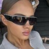 Damen modische Sportsonnenbrille mit innovativem Design und breitem Rahmen