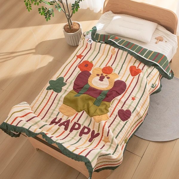 Damen Tagesdecke mit niedlichem Tier- und Märchenmotiv Hover Image
