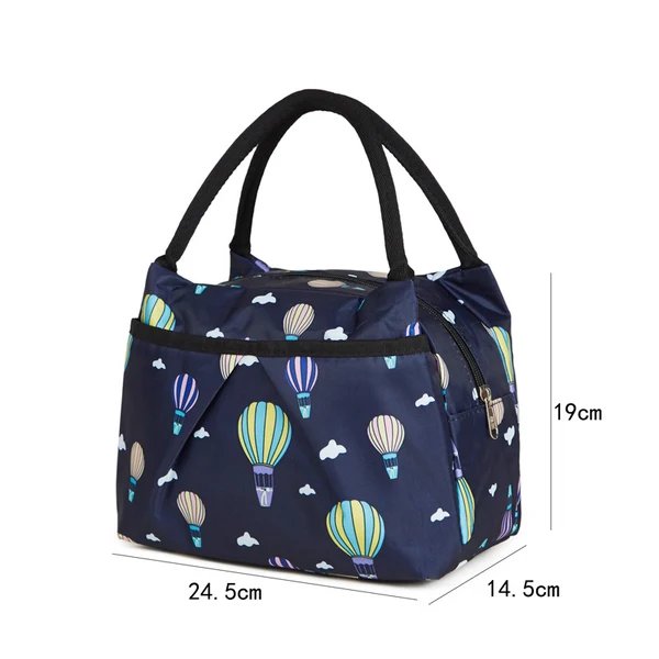 Blumige isolierte Lunch-Kühltasche
