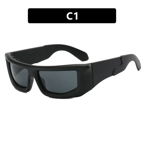 Damen sportliche Sonnenbrille mit breitem Rahmen und polarisierten Gläsern