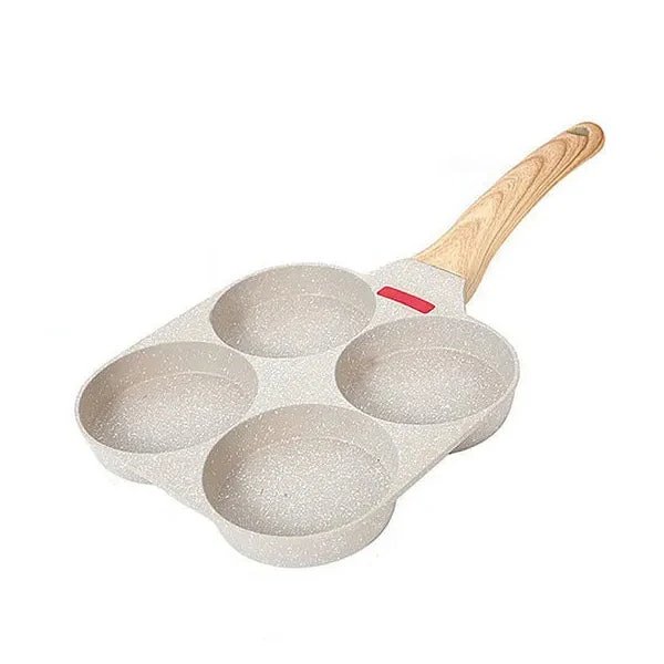 Verdickte Omelette-Ei-Bratpfanne mit Deckel Antihaft 4 Tassen Pfannkuchenpfanne