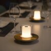 Glas Kerzen Tischlampe