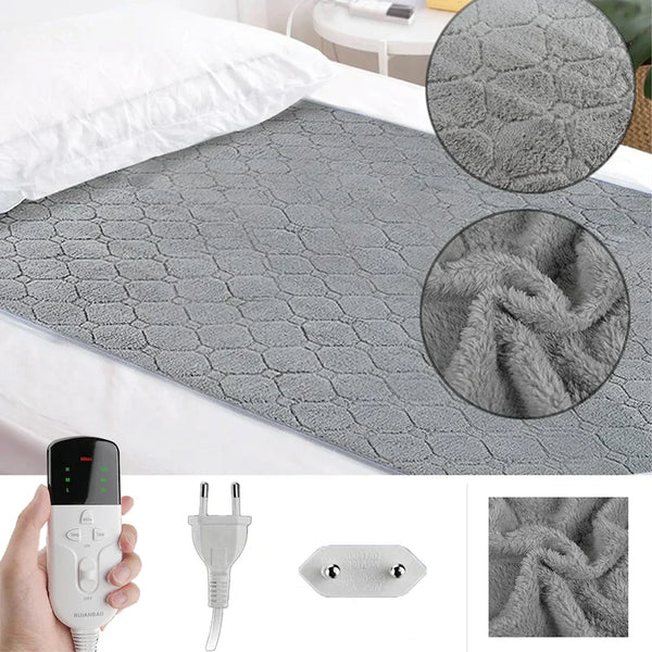 Doppellagiger Heizteppich – Elektrische Wärmematte Lagen für Extra Komfort und Wärme, Ideal für Bett und Sofa, Energiesparend Hover Image