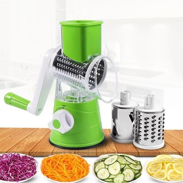 3 in 1 Rotierender Käse Reibe Gemüse Schneider Hover Image