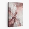 Abstraktes rosa-weißes Leinwandbild mit Farbstreifen Nr. 3