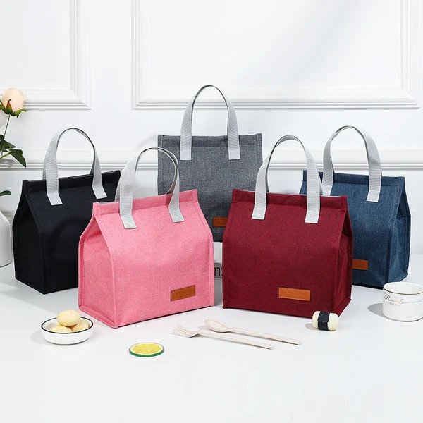 Damen Isolierte Lunchbox-Tasche mit stilvollen Tragriemen