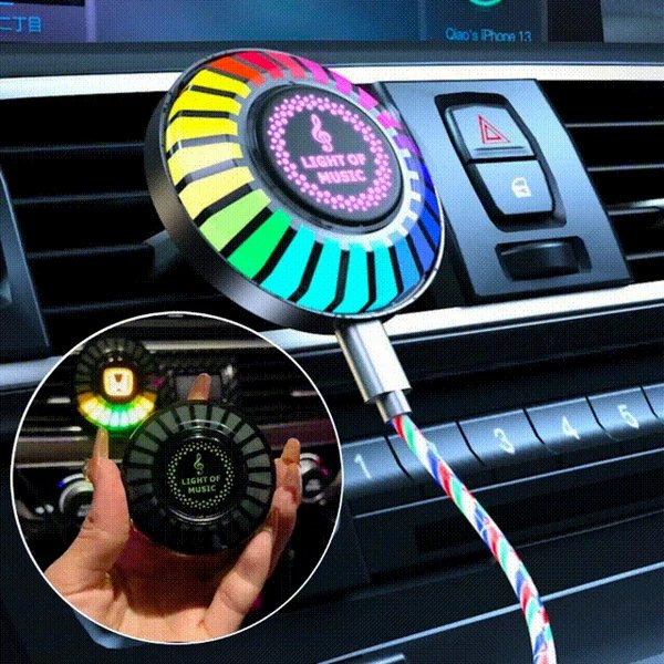 Auto Sound Pickup Licht | Tragbares RGB Vergnügen unterwegs