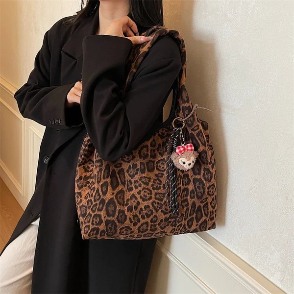 Modische Leopardprint-Shopper-Tasche