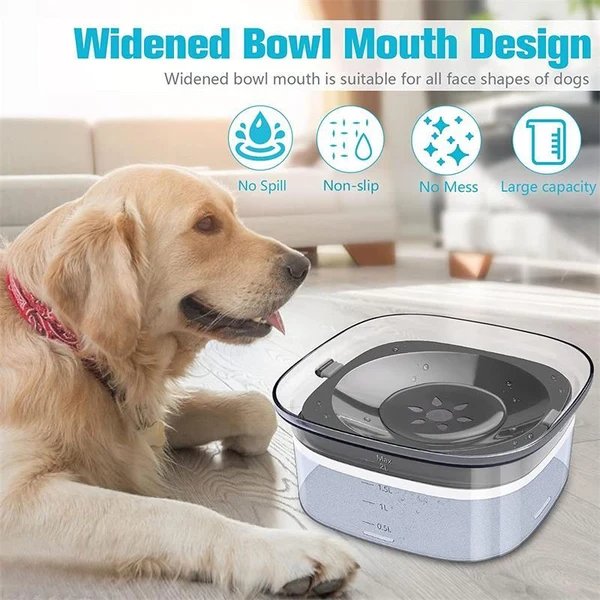 70oz auslaufdichte Hundewasserflasche mit sichtbarem Wasserstand Hover Image