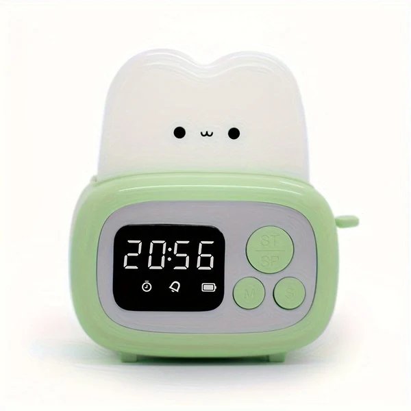 Niedlicher LED-Alarmclock mit USB-wiederaufladbarem Akku