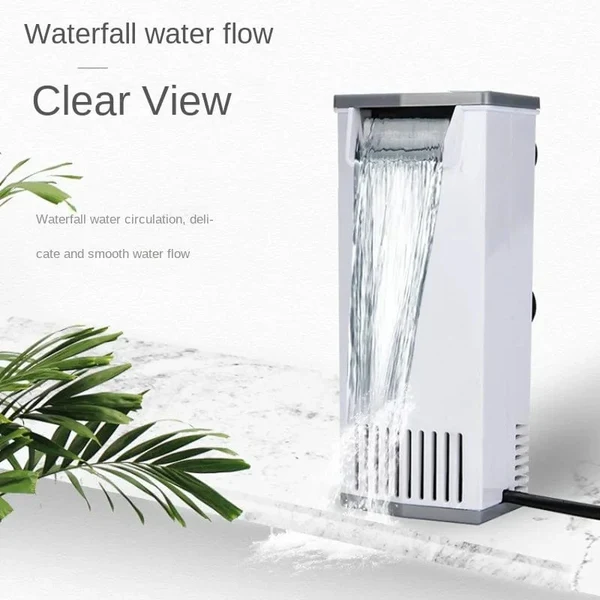 3W 200L/H Wasserfall Aquarienfilterpumpe Schildkröte Fischtank Niedrigwasserstandfilter Sauerstoffpumpe Fisch Schildkröte Reptilienversorgung 220-240V Hover Image