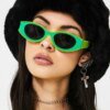 Damen Cat-Eye Sonnenbrille mit kontrastierendem Rahmendesign