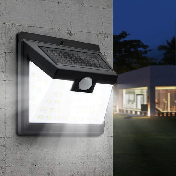 Outdoor Solar Trapez Körper Sensor Wasserdichte LED Patio Wand Sconce Lampe