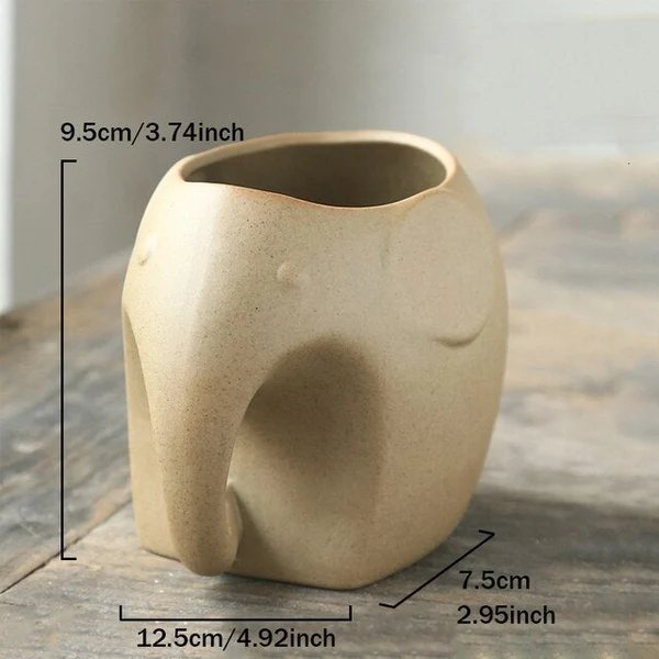 Elefant Minimalistisch Keramik Blumentopf