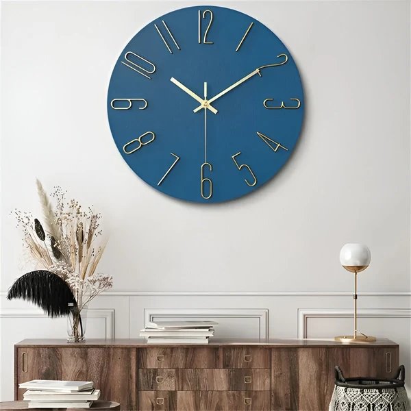 3D Wanduhr – Modern und Elegant | Dekorative Wanduhr für Wohnzimmer und Büro Hover Image