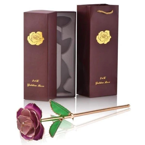 Ewige Rose, getaucht in 24 Karat Gold