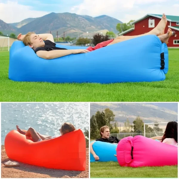 AirRelax Luftsofa | Ergonomisch & Komfortabel | Aufblasbar ohne Pumpe | Für drinnen & draußen Hover Image
