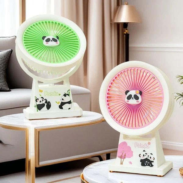 Damen Tragbarer Mini-Ventilator mit süßem Pandamotiv