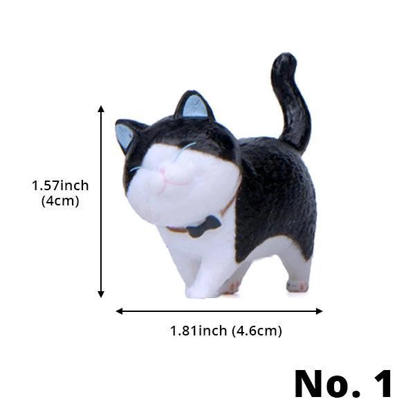 Mini Spazierende Katzenfiguren