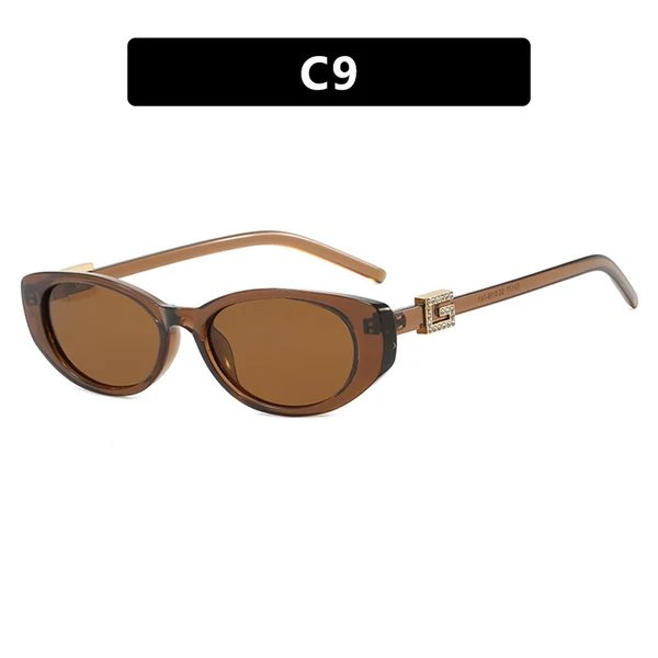 Damen cat-eye Sonnenbrille mit elegantem Metallrahmen und schützendem UV-Filter