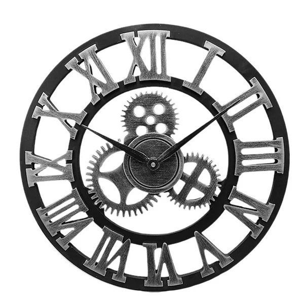Handgefertigte Übergroße 3D Retro Dekorative Wanduhr