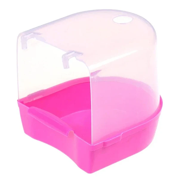 Hängende Vogelbadewanne Würfel Papageien Badewanne Dusche Box Käfig Zubehör für kleine Vögel Kanarienvogel WellensittichNymphensittich Unzertrennliche Boxen