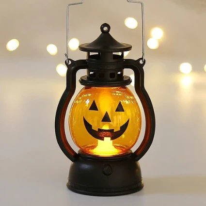 Mini Halloween gruselige Kürbis Hängelampe