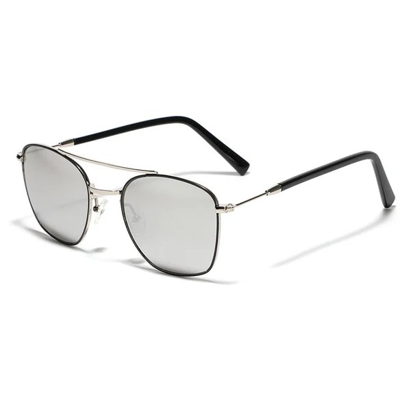 Damen modische quadratische Sonnenbrille mit luxuriösem Metallrahmen