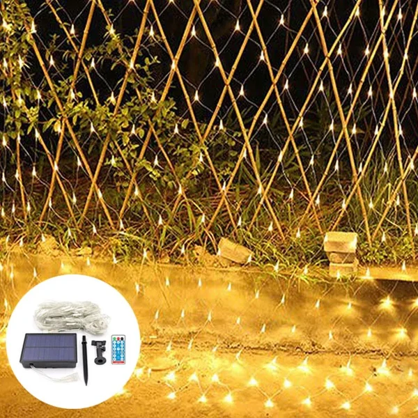 LED Lichternetz für Außen und Innen – Farbige Weihnachtsbeleuchtung Netz