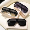 Damen große quadratische Sonnenbrille im modernen Design mit robustem Rahmen