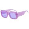 Damen oversized Sonnenbrille mit quadratischem Rahmen und transparentem Design