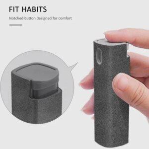 2-in-1 Bildschirmreinigungsset mit Mikrofasertuch