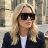 Damen Sportliche Oversized-Sonnenbrille mit modernem Rahmen