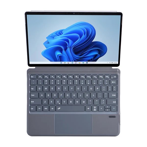 Ergonomische Drahtlose Tastatur mit Hintergrundbeleuchtung Hover Image