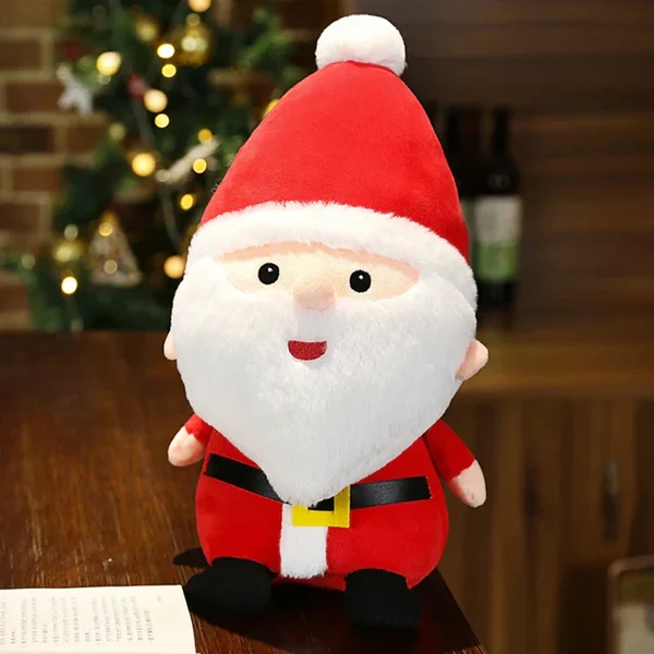 Weihnachtliche Plüschtiere für Dekoration – Rentier, Weihnachtsmann, Schneemann, Perfekt für Festliche Deko Hover Image