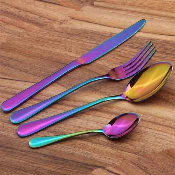 Prismatische Regenbogen Besteck (4-teiliges Set)