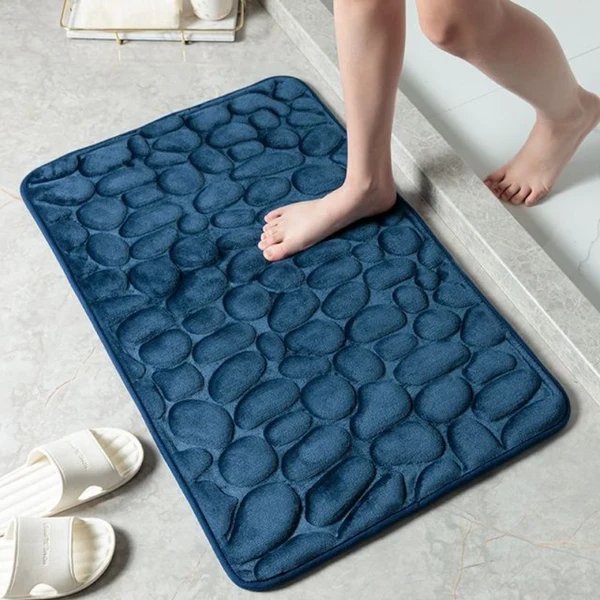 Pebble Design Badezimmermatte mit Memory Foam