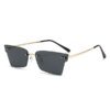 Damen trendige geometrische Sonnenbrille mit ultraleichtem Rahmen