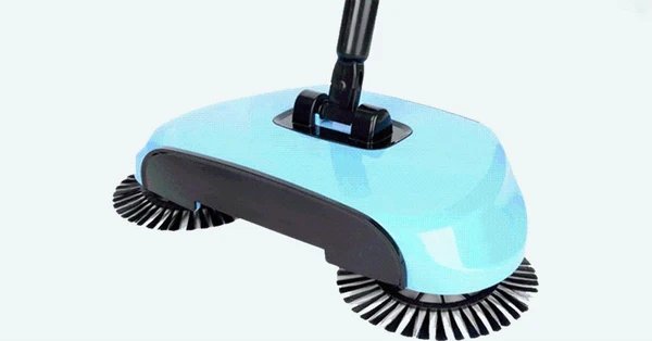 Moderner Bodensauger mit 360° rotierenden Bürsten