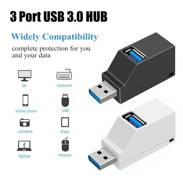 3-Port Tiny USB Hub Hover Image