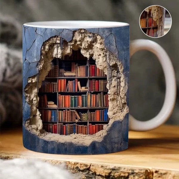 3D Bücherregal Becher Hover Image