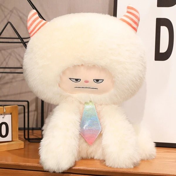 Flauschige Monster Plüschfamilie