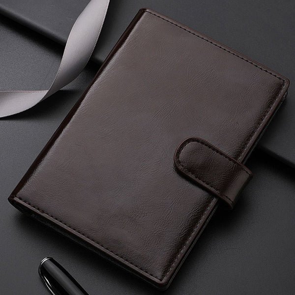 Elegante strukturierte Leder Planer Brieftasche