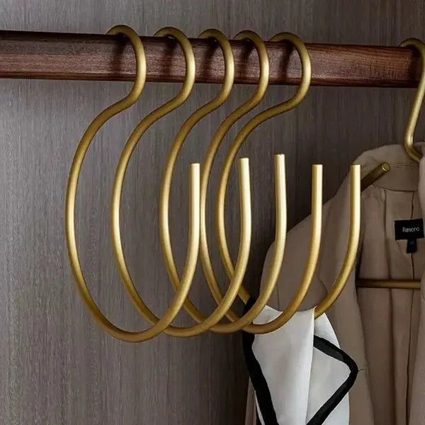 HangStruct – S-förmige Metallkleiderbügel (Set von 5) zur Platzersparnis