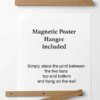 Braut im Schaufenster: Schwarz-Weiß-Fotoposter mit Aufhänger